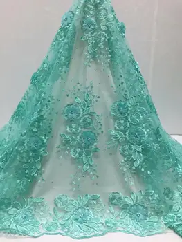 African Lace Fabric 2020 High Quality Lace 3d Flower Lace Fabric Embroidery lace trim 5yards For African Bridal dress 
African Lace Fabric 2020 High Quality Lace 3d Flower Lace Fabric Embroidery lace trim 5yards For African Bridal dress