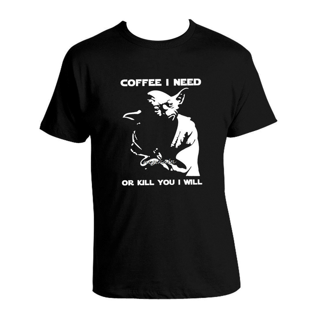 Coffee I need Or KILL you I will Yoda Funny Star wars T-shirt UNISEX Clothing Tops Hipster Fashion shirts
Coffee I need Or KILL you I will Yoda Funny Star wars T-shirt UNISEX Clothing Tops Hipster Fashion shirts
