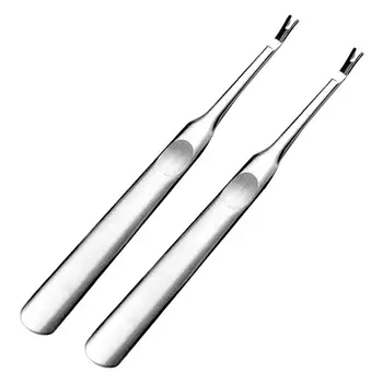 2 Pcs Nail Cuticle Cleaner Portable V-shape End Stainless Steel Nail Cuticle Pusher Dead Skin Push Nail Art Tool for Women Madam
2 Pcs Nail Cuticle Cleaner Portable V-shape End Stainless Steel Nail Cuticle Pusher Dead Skin Push Nail Art Tool for Women Madam