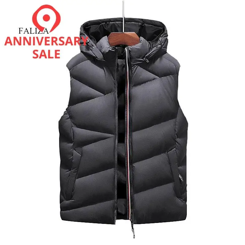 FALIZA New Winter Mens Vest Sleeveless Jackets Men's Warm Down Vest Homme Casual Thick Waistcoat Chalecos Para Hombre 8XL MJ119
FALIZA New Winter Mens Vest Sleeveless Jackets Men's Warm Down Vest Homme Casual Thick Waistcoat Chalecos Para Hombre 8XL MJ119