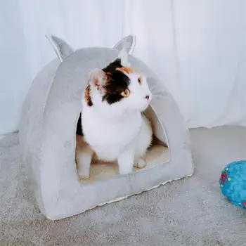 Dropshipping Foldable 2-in-1 Pet Cat Bed Indoor Kitten House Warm Small for Cats Dogs Nest Cat Cave Sleeping Plush Mats 
Dropshipping Foldable 2-in-1 Pet Cat Bed Indoor Kitten House Warm Small for Cats Dogs Nest Cat Cave Sleeping Plush Mats