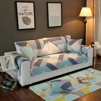 Four Seasons Universal Sofa Cover Geometric Printing Cotton Simple Color Contrast Color Fashion Living Room Non Slip Sofa Mat
Four Seasons Universal Sofa Cover Geometric Printing Cotton Simple Color Contrast Color Fashion Living Room Non Slip Sofa Mat