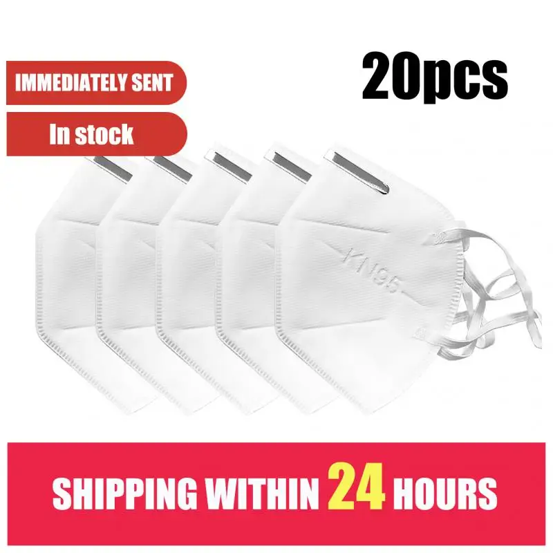20pcs In Stock N95 Mask Fashion Face Mask Anti-pollution Protection ffp3 Masks Mouth Nose Safety Anti-dust Respirator