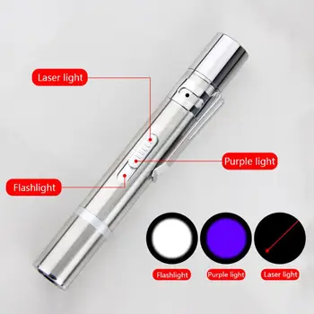 3 in 1 Pointer LED Flashlight for Pet Cat Training Tool USB Rechargeable UV Flashlamp Mini Lamp
3 in 1 Pointer LED Flashlight for Pet Cat Training Tool USB Rechargeable UV Flashlamp Mini Lamp