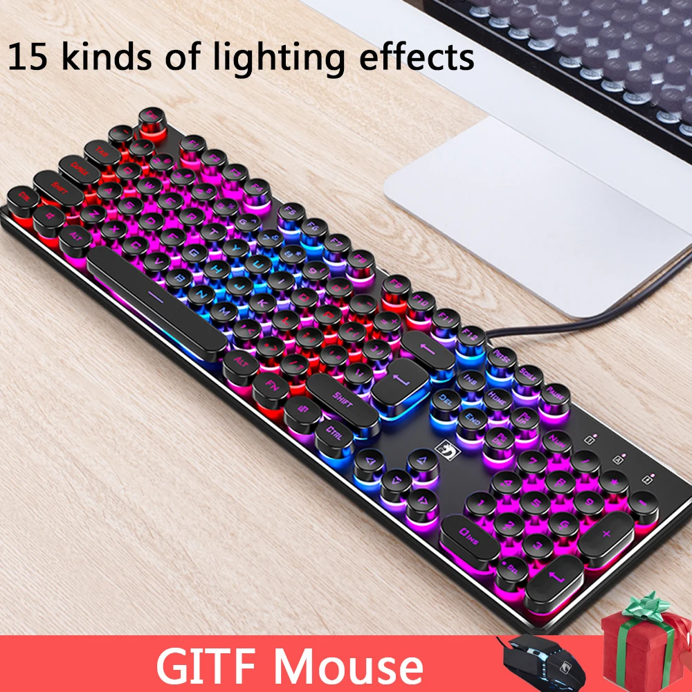 Brand New 104 key USB wired mechanical keyboard backlit gamer clavier For pc gamer computador key board
Brand New 104 key USB wired mechanical keyboard backlit gamer clavier For pc gamer computador key board