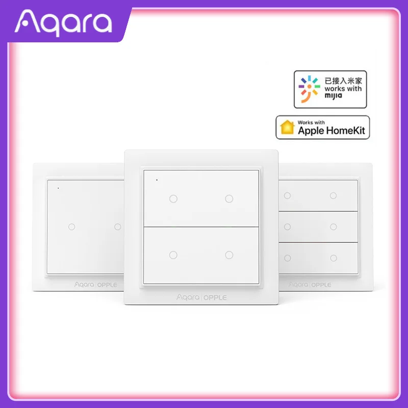 Aqara Opple Zigbee Smart Switch Light Switch Smart App Control Wireless Wall Switch work with Mijia App Apple Homekit
Aqara Opple Zigbee Smart Switch Light Switch Smart App Control Wireless Wall Switch work with Mijia App Apple Homekit
