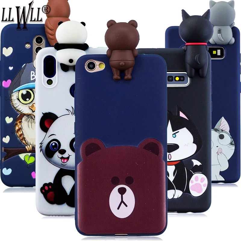 For Xiaomi Redmi Note 5A Case Back Cover 3D Toys Panda Cat Cartoon Silicone | Мобильные телефоны и аксессуары
