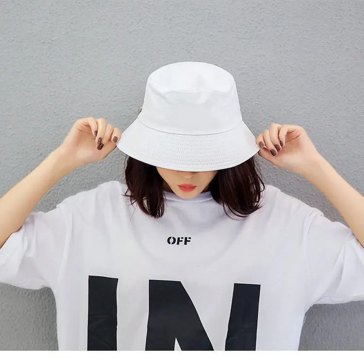 Unisex Summer Foldable Bucket Hat Woman Solid Color Hip Hop Wide Brim Beach UV Protection Round Top Sunscreen Fisherman Cap Unisex Summer Foldable Bucket Hat Woman Solid Color Hip Hop Wide Brim Beach UV Protection Round Top Sunscreen Fisherman Cap