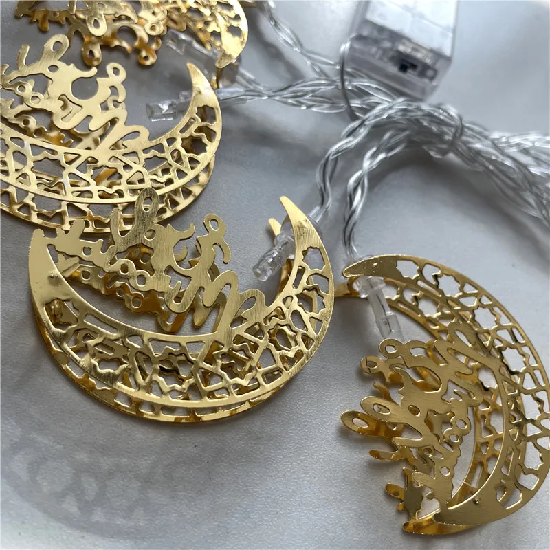10LED Moon Star castle Led Light String Eid Mubarak Ramadan Decoration For Home Hajj Ramadan Kareem Eid Al Adha EID lantern gift 10LED Moon Star castle Led Light String Eid Mubarak Ramadan Decoration For Home Hajj Ramadan Kareem Eid Al Adha EID lantern gift