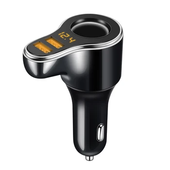 3.1A 12-24V Dual USB Car Charger Mini Fast Charge Portable Phone Charger Adapter Voltmeter Display With Cigarette Lighter Socket 
3.1A 12-24V Dual USB Car Charger Mini Fast Charge Portable Phone Charger Adapter Voltmeter Display With Cigarette Lighter Socket