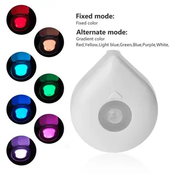 8 Color LED Night Light Body Motion Sensor Automatic Toilet Hanging Light Night Light Toilet Seat Lamp
8 Color LED Night Light Body Motion Sensor Automatic Toilet Hanging Light Night Light Toilet Seat Lamp