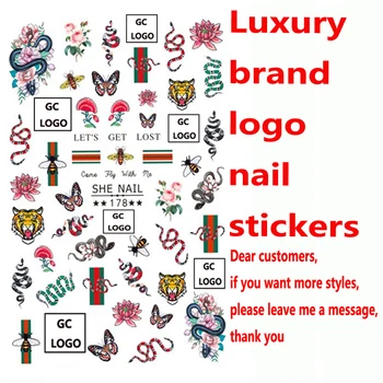 10PCS New trend 3D luxury brand logo nail stickers designer nail stickers nail decoration accessories Nail decorations
10PCS New trend 3D luxury brand logo nail stickers designer nail stickers nail decoration accessories Nail decorations