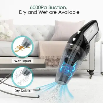 Handheld 120W Vacuum Cordless Powerful Cyclone Suction Portable Rechargeable Vacuum Cleaner Quick Charge 6500pa Dust Cleaner
Handheld 120W Vacuum Cordless Powerful Cyclone Suction Portable Rechargeable Vacuum Cleaner Quick Charge 6500pa Dust Cleaner