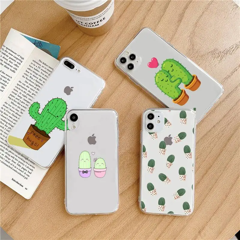 Cute plant cortoon cactus Phone Case Transparent soft For iphone 5 5s 5c se 6 6s 7 8 11 12 plus mini x xs xr pro max
Cute plant cortoon cactus Phone Case Transparent soft For iphone 5 5s 5c se 6 6s 7 8 11 12 plus mini x xs xr pro max