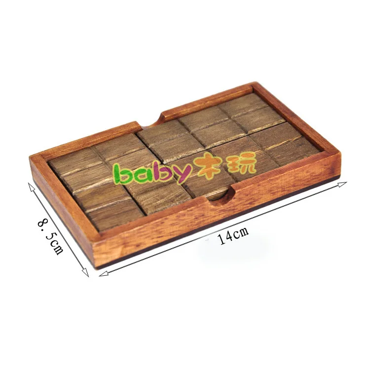 Children's Classical Wooden Educational Toy Adult Education Kong Ming Lu Ban Lock Chocolate Magic Box Board Puzzle Game
Children's Classical Wooden Educational Toy Adult Education Kong Ming Lu Ban Lock Chocolate Magic Box Board Puzzle Game
