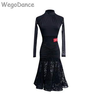Latin dance dress long sleeve stand collar performance dance wear professional practice clothes
Latin dance dress long sleeve stand collar performance dance wear professional practice clothes