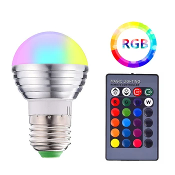 Colors LED Light Bulbs Dimmable Color Changing Light Bulbs with Remote Control Decorative Lights for Stage Party YU-Home
Colors LED Light Bulbs Dimmable Color Changing Light Bulbs with Remote Control Decorative Lights for Stage Party YU-Home