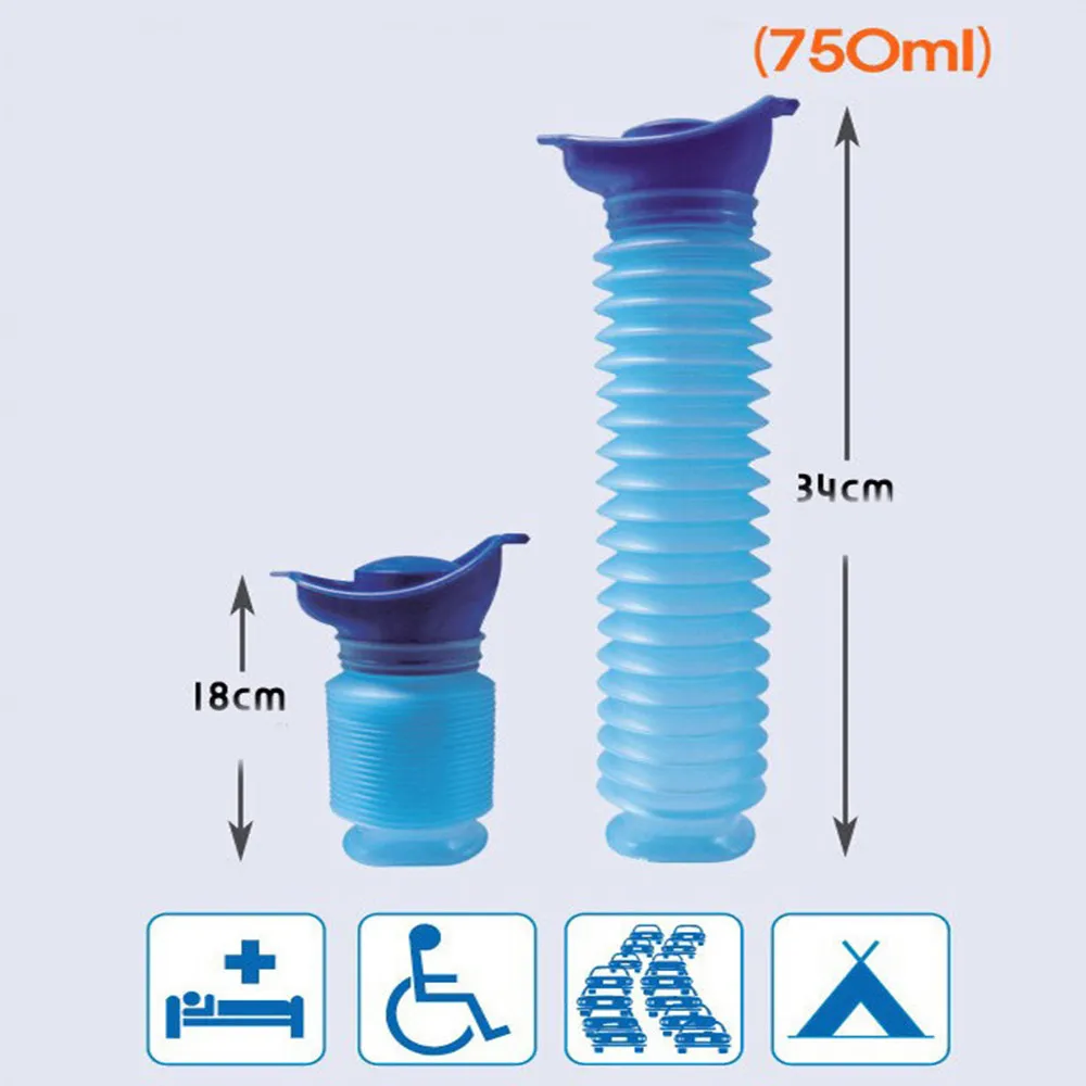 750ML Portable Adult Urinal Camping Travel Car Urination Pee Toilet Urine Help #2c11 (9)