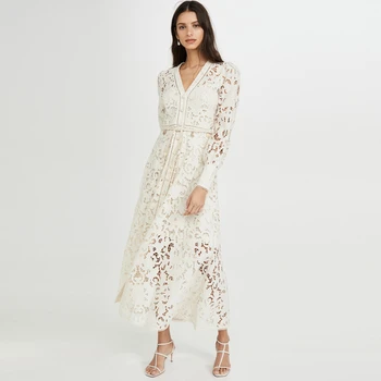YAMDI 2020 New arrive summer new style long dress bohemian summer embroidery lace runway patchwork boho high waist long sleeve 
YAMDI 2020 New arrive summer new style long dress bohemian summer embroidery lace runway patchwork boho high waist long sleeve