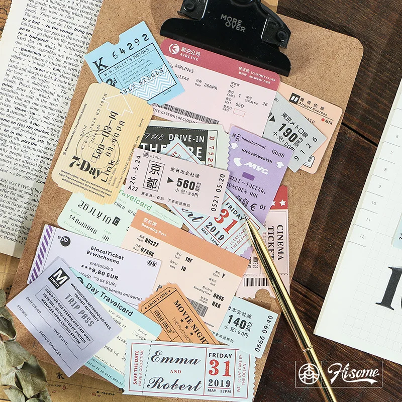 Creative Vintage Ticket Travel Memo Pad Sticky Notes Memo Notebook Stationery Note Paper Stickers Office School Supplies
Creative Vintage Ticket Travel Memo Pad Sticky Notes Memo Notebook Stationery Note Paper Stickers Office School Supplies