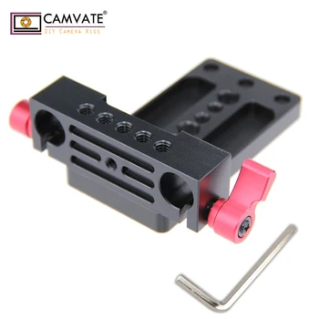 CAMVATE Camera Mounting Plate Tripod Monopod Mount Plate With15mm Railblock Rail Rod Clamp for DSLR Camera Cage Rig/ Rod Support
CAMVATE Camera Mounting Plate Tripod Monopod Mount Plate With15mm Railblock Rail Rod Clamp for DSLR Camera Cage Rig/ Rod Support