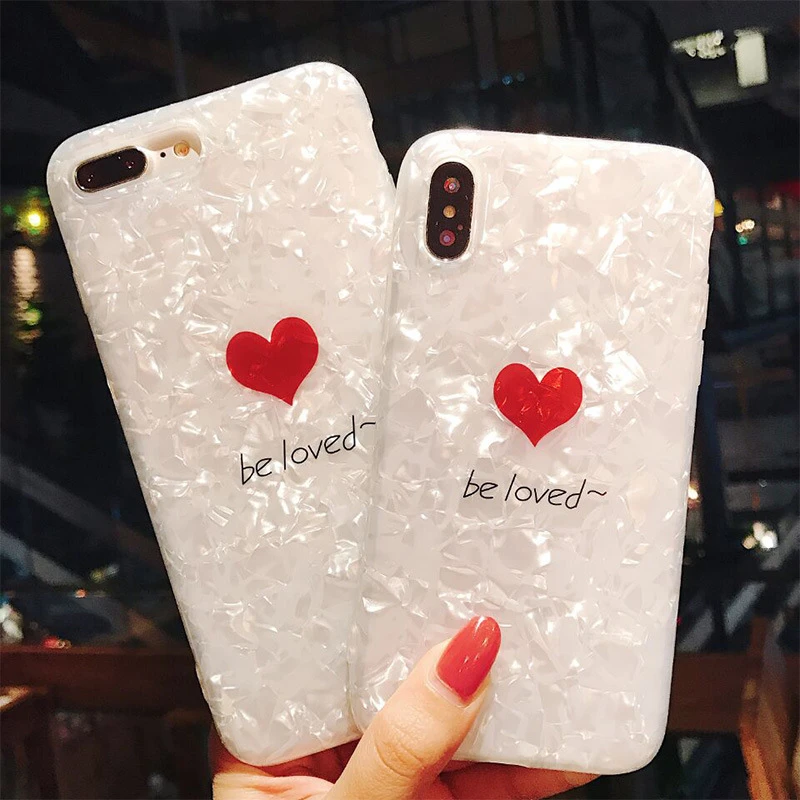 Fashion shell pattern love pattern mobile phone case for iphone 6 6s 6plus 7 8 plus X XR XS MAX couple phone case 
Fashion shell pattern love pattern mobile phone case for iphone 6 6s 6plus 7 8 plus X XR XS MAX couple phone case