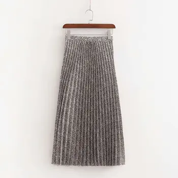 2020 Spring European American Fashion Temperament Commuting Solid Color Women's New Metal Texture Pleated Tube Design Skirt
2020 Spring European American Fashion Temperament Commuting Solid Color Women's New Metal Texture Pleated Tube Design Skirt