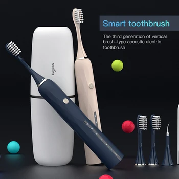 4 head Sonic vertical electric toothbrush whitening teeth Rechargeable replacement heads waterproof electric toothbrush
4 head Sonic vertical electric toothbrush whitening teeth Rechargeable replacement heads waterproof electric toothbrush