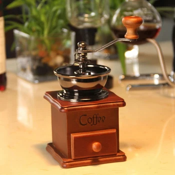 Coffee Bean Grinder Wooden Manual Coffee Grinder Hand Stainless Steel Retro Coffee Spice Mini Burr Mill with Ceramic
Coffee Bean Grinder Wooden Manual Coffee Grinder Hand Stainless Steel Retro Coffee Spice Mini Burr Mill with Ceramic
