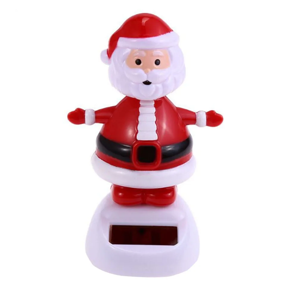 

Car Solar Powered Automatically Swing Auto Christmas Tree Snowma Ornaments Gift Home Decor Christmas Decoration Doll new