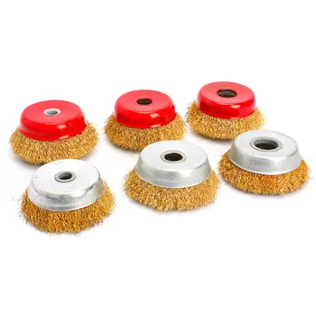 1Pc Wire Wheel Grinding and Rusting Angle Grinder Metal Polishing Wheel Stainless Steel Bowl Type Grinding Wire Brush Wheel
1Pc Wire Wheel Grinding and Rusting Angle Grinder Metal Polishing Wheel Stainless Steel Bowl Type Grinding Wire Brush Wheel