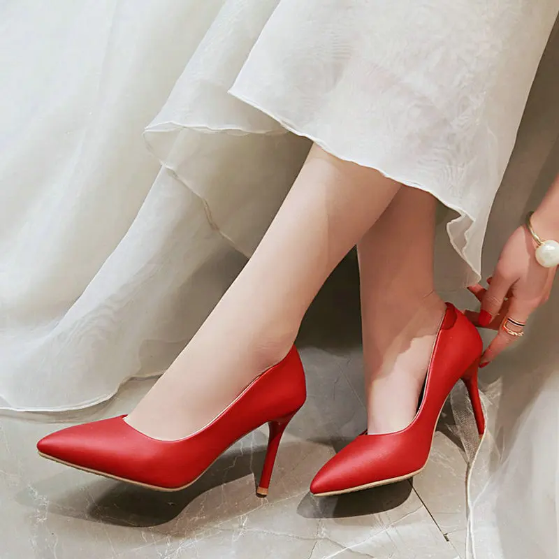 Fashion Spring Summer Ladies Single Shoes New Wedding Banquet Sexy Stiletto Heels Female Shallow Mouth Women's Shoes
Fashion Spring Summer Ladies Single Shoes New Wedding Banquet Sexy Stiletto Heels Female Shallow Mouth Women's Shoes