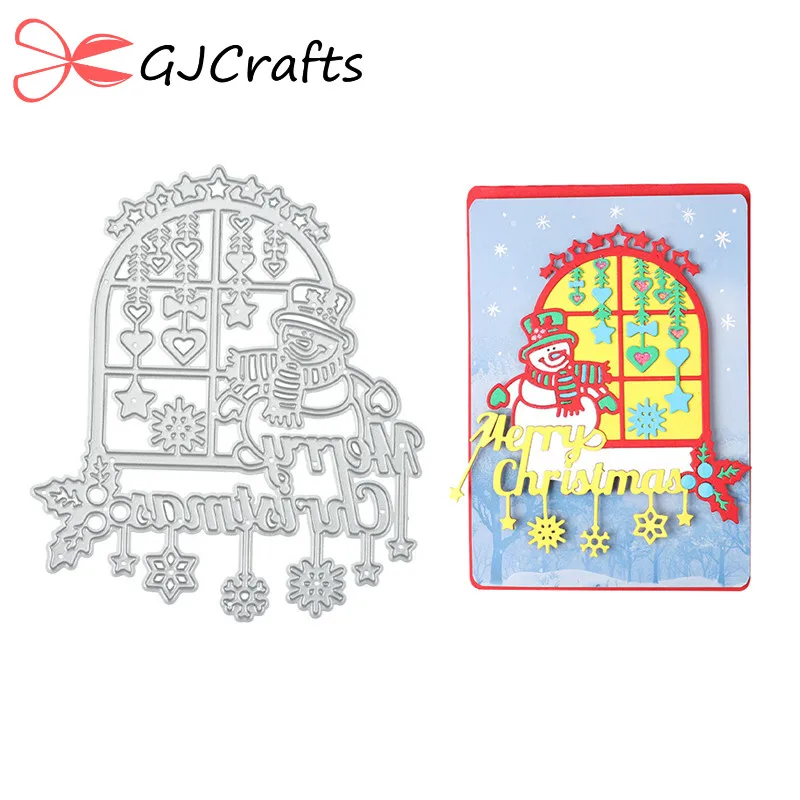 GJCrafts Snowman Sit on Window Metal Cutting Dies Embossing Stencil Scrapbook Christmas Frame Template Punch Paper Crafts New
GJCrafts Snowman Sit on Window Metal Cutting Dies Embossing Stencil Scrapbook Christmas Frame Template Punch Paper Crafts New