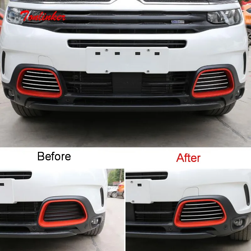 Tonlinker Exterior Front Foglight Cover Stickers for CITROEN C5 Aircross 2017-19 Car Styling 10 PCS Stainless steel stickers
Tonlinker Exterior Front Foglight Cover Stickers for CITROEN C5 Aircross 2017-19 Car Styling 10 PCS Stainless steel stickers