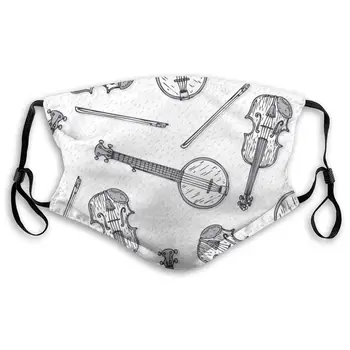 Violin with Fiddlestick and Banjo Pattern Unisex Anti-Pollution Mask Dust Mask with Filter Mask Black
Violin with Fiddlestick and Banjo Pattern Unisex Anti-Pollution Mask Dust Mask with Filter Mask Black
