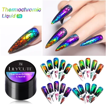 LILYCUTE Thermochromic Liquid Crystal Mood Auroras Thermal Color Changing UV Soak Off Gel Nail Polish Permanent Varnish varnish
LILYCUTE Thermochromic Liquid Crystal Mood Auroras Thermal Color Changing UV Soak Off Gel Nail Polish Permanent Varnish varnish