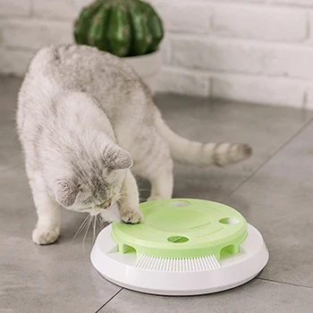 Electric Cat Toy Automatic Rotating Game Disk With Feather Kitten Toys Smart Teasing Cat Stick Interactive Pet Supplies
Electric Cat Toy Automatic Rotating Game Disk With Feather Kitten Toys Smart Teasing Cat Stick Interactive Pet Supplies
