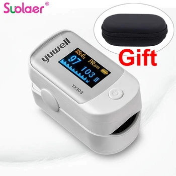 Portable Finger Pulse Oximeter LED Blood Oxygen Oximetro Heart Rate Monitor Oximetro de dedo Saturimetro Home Family Health Care
Portable Finger Pulse Oximeter LED Blood Oxygen Oximetro Heart Rate Monitor Oximetro de dedo Saturimetro Home Family Health Care