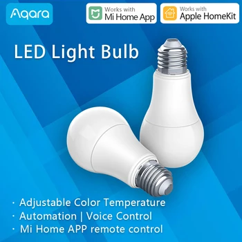 Aqara Smart LED Light Bulb Zigbee Wireless Voice Control Adjustable Color Temperature Support Xiaomi Mi Home App Apple HomeKit
Aqara Smart LED Light Bulb Zigbee Wireless Voice Control Adjustable Color Temperature Support Xiaomi Mi Home App Apple HomeKit
