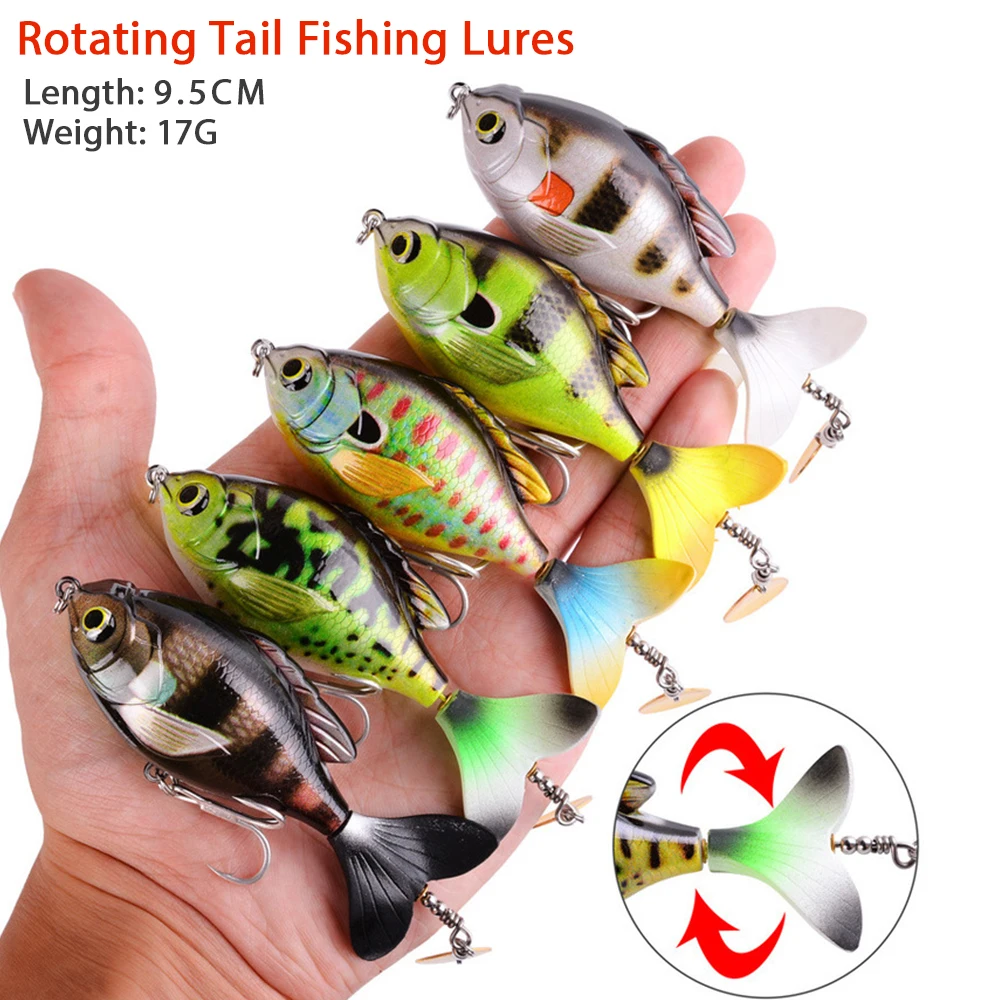 Fishing Lures 2020 Rotate Tail Popper Lure 9.5cm/16.9g Topwater Wobble Fishing Lures Artificial Bait Hard Bass Fishing Tackle
Fishing Lures 2020 Rotate Tail Popper Lure 9.5cm/16.9g Topwater Wobble Fishing Lures Artificial Bait Hard Bass Fishing Tackle
