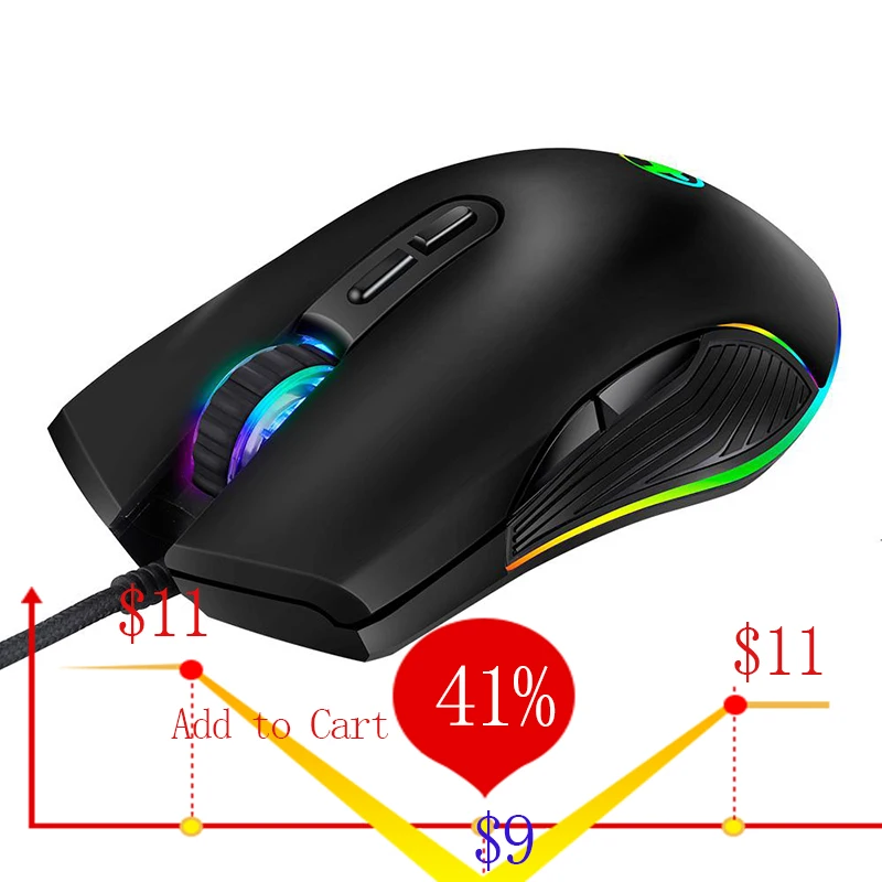 SeenDa Professional USB Wired Game Mouse 3600 DPI Type-c Mouse for Macbook Backlight LED Ergonomic Gaming Mouse For Laptop PC
SeenDa Professional USB Wired Game Mouse 3600 DPI Type-c Mouse for Macbook Backlight LED Ergonomic Gaming Mouse For Laptop PC