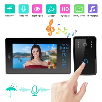 7 Inch TFT 2.4G Wireless Video Doorbell IR Night Vision Intercom Rainproof 100V-240V Video Door Phone
7 Inch TFT 2.4G Wireless Video Doorbell IR Night Vision Intercom Rainproof 100V-240V Video Door Phone
