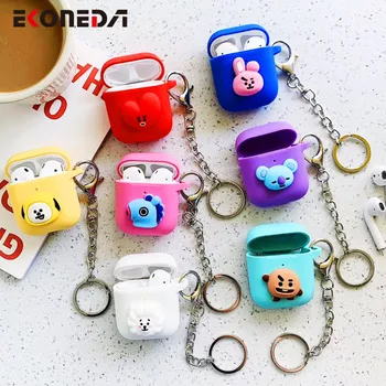 EKONEDA Cartoon Cute Animal Protective Case For Airpods Case Silicone Soft Candy Colors Cover For Airpods With Chain
EKONEDA Cartoon Cute Animal Protective Case For Airpods Case Silicone Soft Candy Colors Cover For Airpods With Chain
