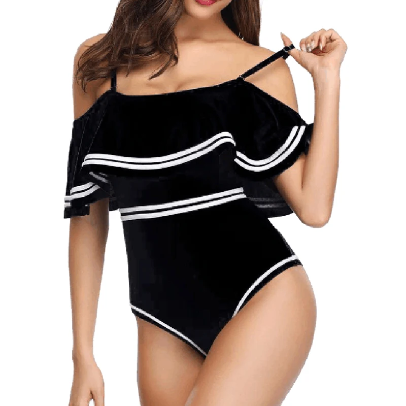 Summer Women 2-piece Swimsuit Ruched Flounce Off Shoulder Crop Top High Waist Bottom Bikini Set Swimwear Pool Swim Clothing
Summer Women 2-piece Swimsuit Ruched Flounce Off Shoulder Crop Top High Waist Bottom Bikini Set Swimwear Pool Swim Clothing