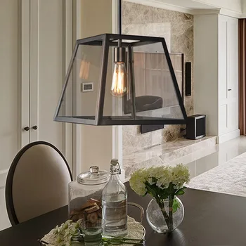 Loft Retro Iron Glass Box Chandelier Living Room Dining Room Restaurant Bedroom Bar Table Fish Line Chandelier Bed luminaria
Loft Retro Iron Glass Box Chandelier Living Room Dining Room Restaurant Bedroom Bar Table Fish Line Chandelier Bed luminaria