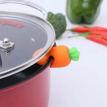 Silicone Pot Clips Cute Carrot Pan Cover Anti-overflow Rack Kitchen Prevent Overflow Lid Holder Shelf Soup Pot Clip Spoon Rest
Silicone Pot Clips Cute Carrot Pan Cover Anti-overflow Rack Kitchen Prevent Overflow Lid Holder Shelf Soup Pot Clip Spoon Rest