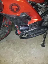 Faro LED para motocicleta, Luz antiniebla de 12v, L6X, para BMW, Suzuki, soportes delanteros, luz de paso