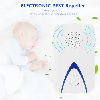 1PC EU/US Plug Electronic Mosquito Repellen Cockroach Mosquito Insect Killer Indoor Bedroom Ultrasonic Pest Repeller
1PC EU/US Plug Electronic Mosquito Repellen Cockroach Mosquito Insect Killer Indoor Bedroom Ultrasonic Pest Repeller