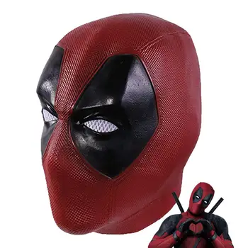 Hot Movie Deadpool Cosplay Mask Latex Full Head Helmet Deadpool Wade Winston Wilson Party Halloween Costume Masks Props 
Hot Movie Deadpool Cosplay Mask Latex Full Head Helmet Deadpool Wade Winston Wilson Party Halloween Costume Masks Props