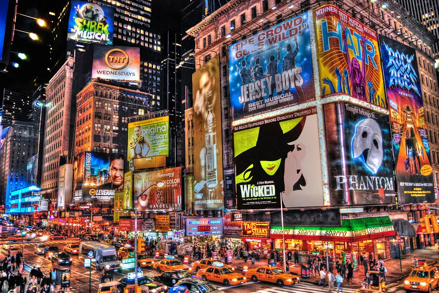 JMINE Div 5D New York Times Square Street полностью Алмазная краска наборы для вышивки крестиком
